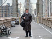 Alan on Brooklyn Bridge