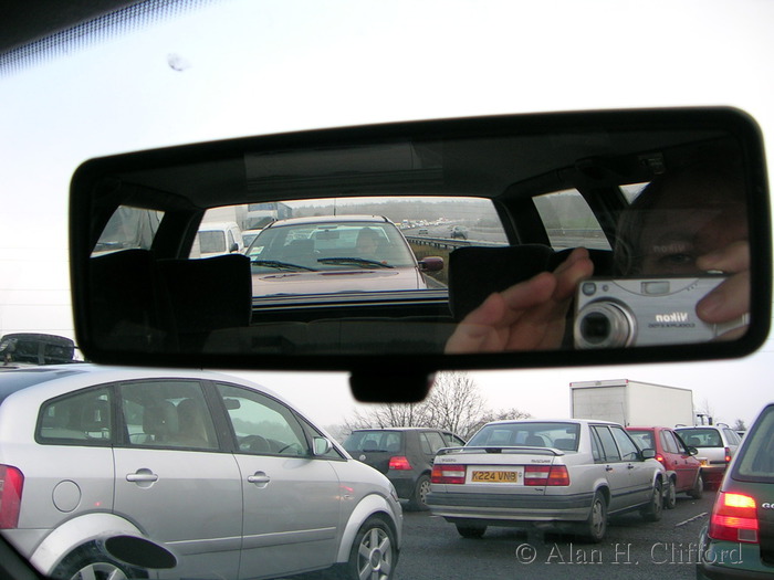 Potential mirror project shot in an A3 traffic jam