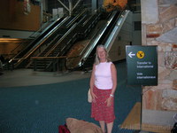 Margaret at Vancouver airport