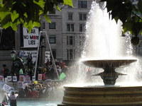 Peace rally, Trafalgar Square.