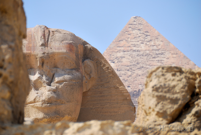 The Sphinx and the Khafre Pyramid