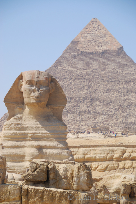 The Sphinx and the Khafre Pyramid