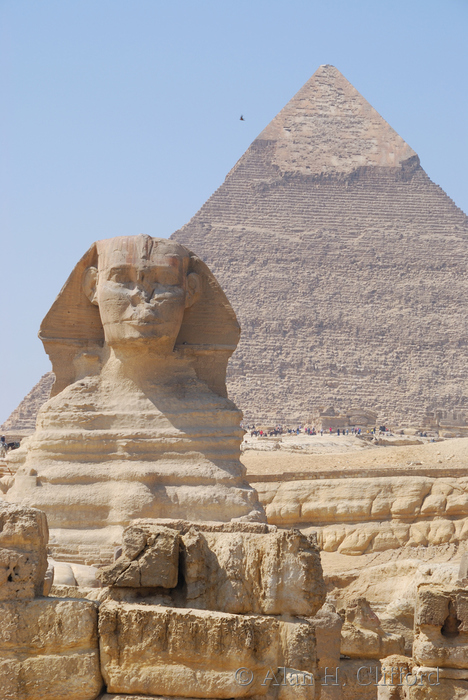 The Sphinx and the Khafre Pyramid