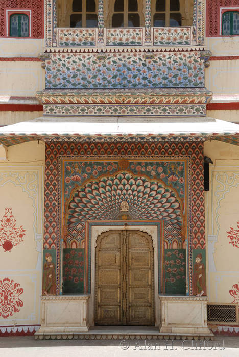 Doorway in Pritam Chowk City Palace Museum, Jaipur