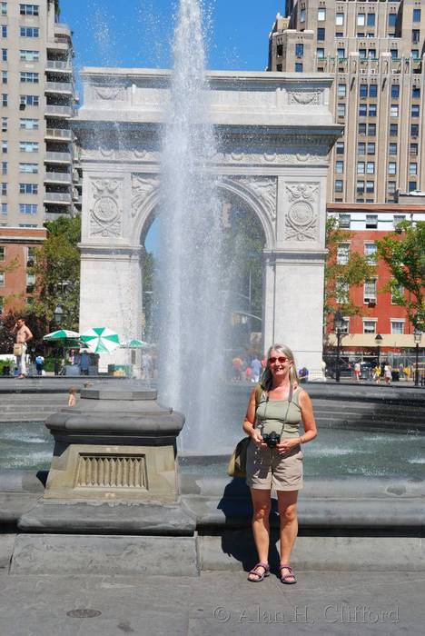 Margaret in Washington Square Park