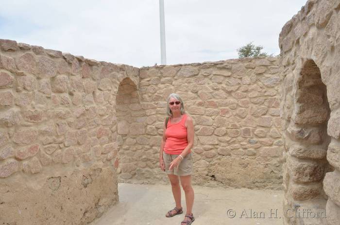 Margaret at Aqaba Fort