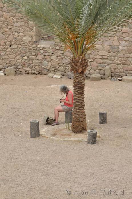 Margaret at Aqaba Fort