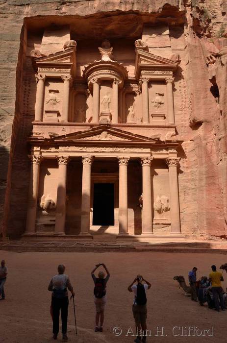 The Treasury and tourists