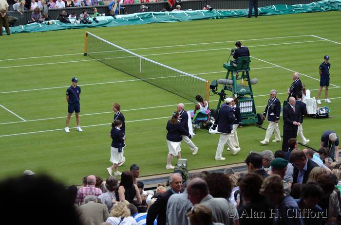 Changing of the line judges