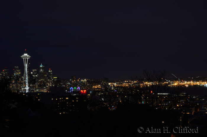 Space Needle at night