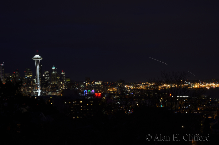 Space Needle at night