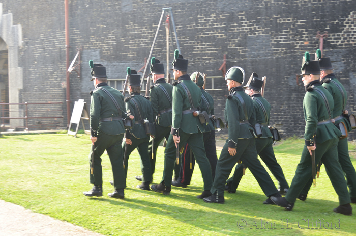 Re-enactment at Languard Fort