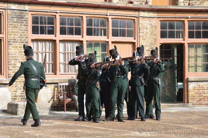 Re-enactment at Languard Fort