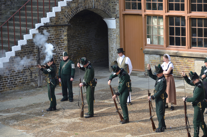 Re-enactment at Languard Fort