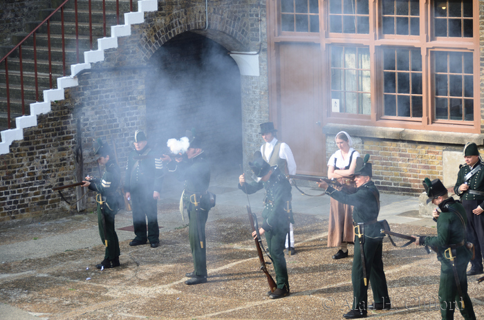 Re-enactment at Languard Fort