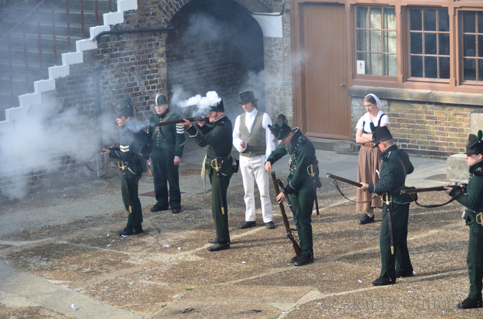 Re-enactment at Languard Fort