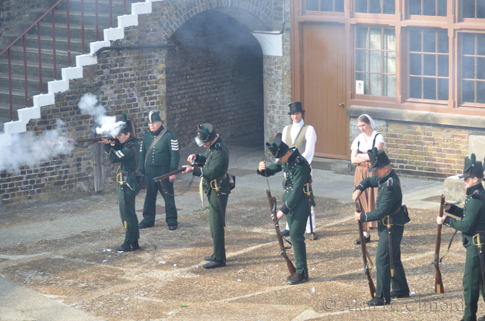 Re-enactment at Languard Fort