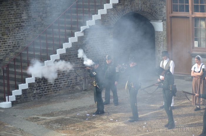 Re-enactment at Languard Fort