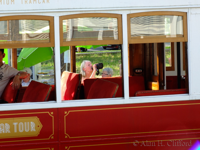 Tram at the Prazeres Cemetery