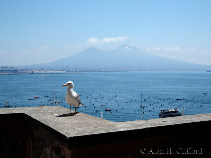 Vesuvius viewed from Castel dell’Ovo